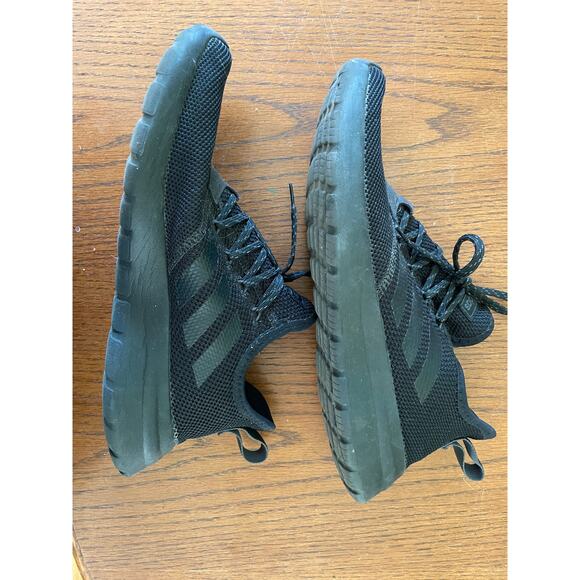 Adidas Mens Black Mesh Sneakers Size 10 - Picture 4 of 8